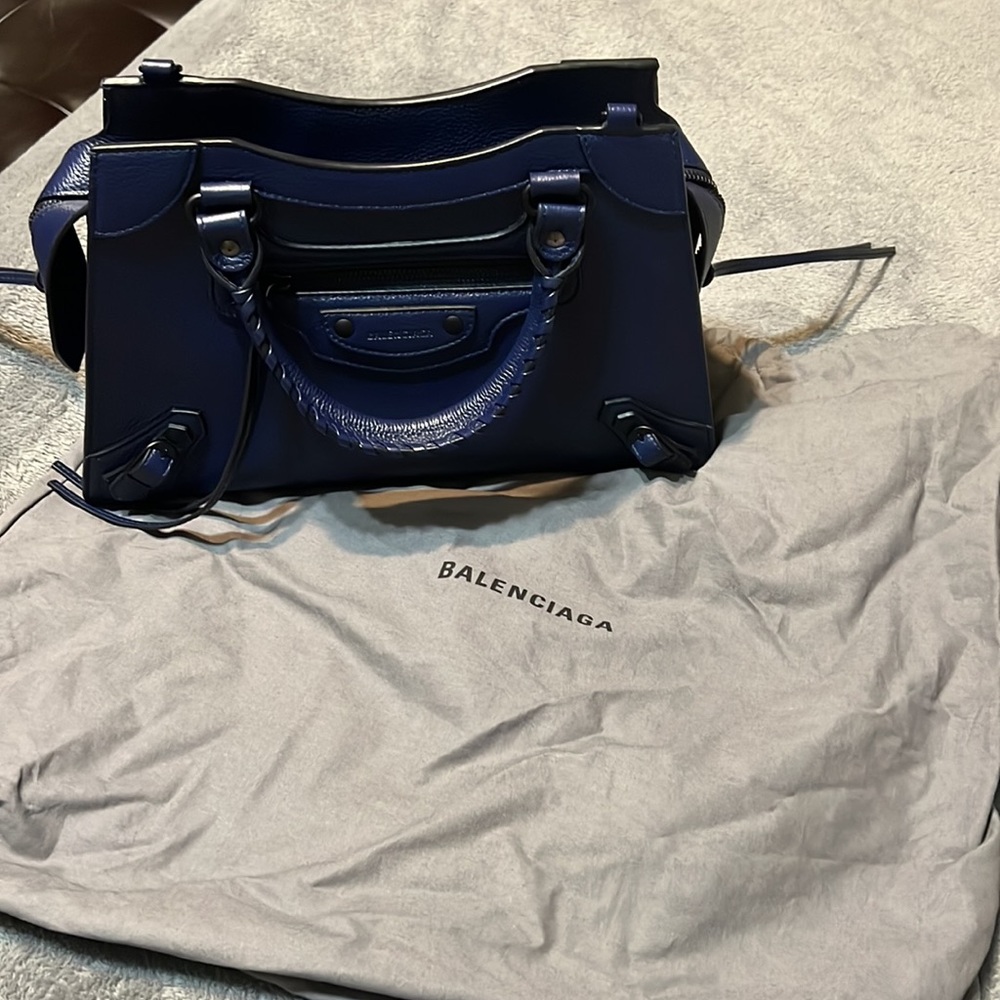Small Balenciaga Neo City Small Navy - Picture 14 of 15